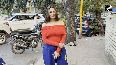 Yuvika Chaudhary spotted outside a salon