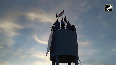 Watch: Rahul climbs water tower in K'taka, waves National Flag