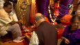 Amit Shah offers prayers at Mumbai's Lalbaugcha Raja