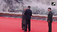 Chinas Dong Jun welcomed Pak Def Minister Khawaja Asif, both were seen talking to each other