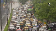 Heavy downpour leads to traffic jam in parts of Delhi