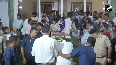 People gather to pay last respects to JMM founder and former Jharkhand CM Shibu Soren