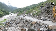 Uttarkashi cloudburst Uttarkashi Harsil road in Bhatwari completely washed out due to cloudburst