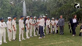 Australian FM tries hands at Cricket with young Indian cricketers