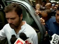 Rahul Gandhi joins protest with opposition in Parliament premises