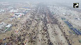 The great confluence of faith continues in Prayagraj Mahakumbh, devotees took a dip in the confluence.