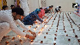 J&K Devotees lit up 2500 earthen lamps at Raghunath Temple in Kathua on Diwali