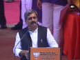 Satish upadhyay speaks during bjp s council meet in new delhi