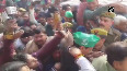 Watch: Stage collapses during SP, RLD public rally in Aligarh