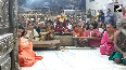 Devotees attends the morning Mahakaleshwar Bhasma Aarti in Ujjain, Madhya Pradesh