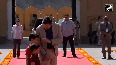 VO PKG JD Vance reached Jaipur to see Amer Fort, CM Bhajanlal and Deputy CM Diya Kumari welcomed him