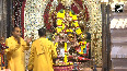 Delhi Morning aarti performed at Chhatarpur Temple on 7th day of Navratri