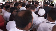 LoP Rahul Gandhi pays floral tribute to Oommen Chandy at George Orthodox Church in Kottayam