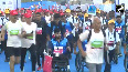 Union Minister Mansukh Mandaviya flags off 20th edition of Vedanta Delhi Half Marathon 2025