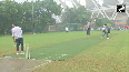  Minister Mansukh Mandaviya plays cricket with journalists