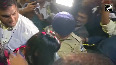 World Cup Winner Radha Yadav receives grand welcome at Vadodara airport
