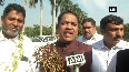 Shiv Sena MPs stage protest at Parliament premise