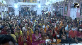 Morning Aarti performed at Chhatarpur Temple on ninth day of Chaitra Navratri