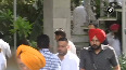 Road rage case Navjot Sidhu leaves for Sessions Court from his residence in Patiala to surrender