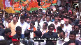 Tripura CM Manik Saha participates in Lok Sabha nomination rally of Biplab Kumar Deb in Agartala