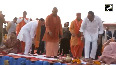 JP Nadda reached Maha Kumbh, worshiped on the banks of Sangam with his wife.