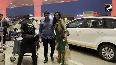 Newly-married PV Sindhu spotted with husband at Mumbai Airport