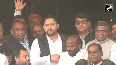 RJD leader Tejashwi Yadav arrives at the Bihar Legislative Assembly  Bihar  Patna