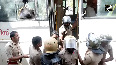 Kerala university SFI protests against Governor alleging Saffronisation, Police detains protestors