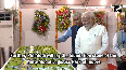 PM Modi greets people gathered at public rally in Gwalior