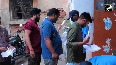 UP Candidates line up outside UPPSC PCS Prelims Examination centre in Kanpur