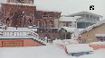 Watch: Badrinath receives fresh snowfall