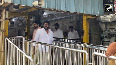 Actor Kiran Abbavaram visits Tirupati Balaji Mandir in Tirupati to seek divine blessings