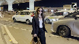 Alia Bhatt was seen at the airport in a bossy look in a black coat and pants giving amazing poses to the paps in a classy style