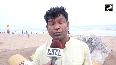 Sand artist Sudarshan Pattnaik gave the message of quitting tobacco through sand art in Puri