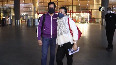 Deepika, Ranveer walk hand-in-hand at Mumbai Airport