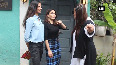 Neha Dhupia, Soha Ali Khan spotted outside a restaurant