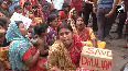We Want BSF Camp read posters as victims stage protest against violence in Murshidabad