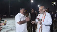 CM Vishnu Deo Sai welcomes Union Home Minister Amit Shah on his arrival in Raipur