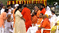 Delhi CM Rekha Gupta along with Union min Kiren Rijiju and other leaders at Sadaiv Atal