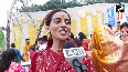Actress Akshara Singh extends greetings of Chhath Puja, as she performs rituals along with her family
