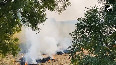 Stubble burning continues in fields of Punjabs Bathinda