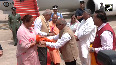 CM Yogi welcomes Vice-President Jagdeep Dhankhar at Agra Airport