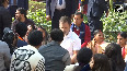 Rahul Gandhi interacts with locals in Delhi's Rithala