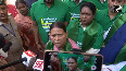 Reservation thief leave the chair Tejashwis MLAs protest outside Bihar Legislative Assembly