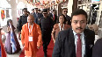 UP CM Yogi Adityanath arrives to attend 26th International Conference of Chief Justices of World
