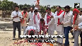 In Etawah UP newly elected SP Jitendra Dohra paid tribute to Mulayam Singh Yadav