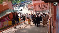 Bihar President Droupadi Murmu arrives at Vishnupad Temple in Gaya, to offer prayers