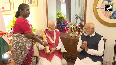 Bharat Ratna Award President Murmu honored Advani by visiting his house in the presence of PM Modi