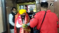 Patiala Sacrilege Case Bhagwant Mann, Raghav Chadha visit Kali Mata Temple