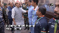 Defence Minister interacts with armed forces athletes from CWG 22